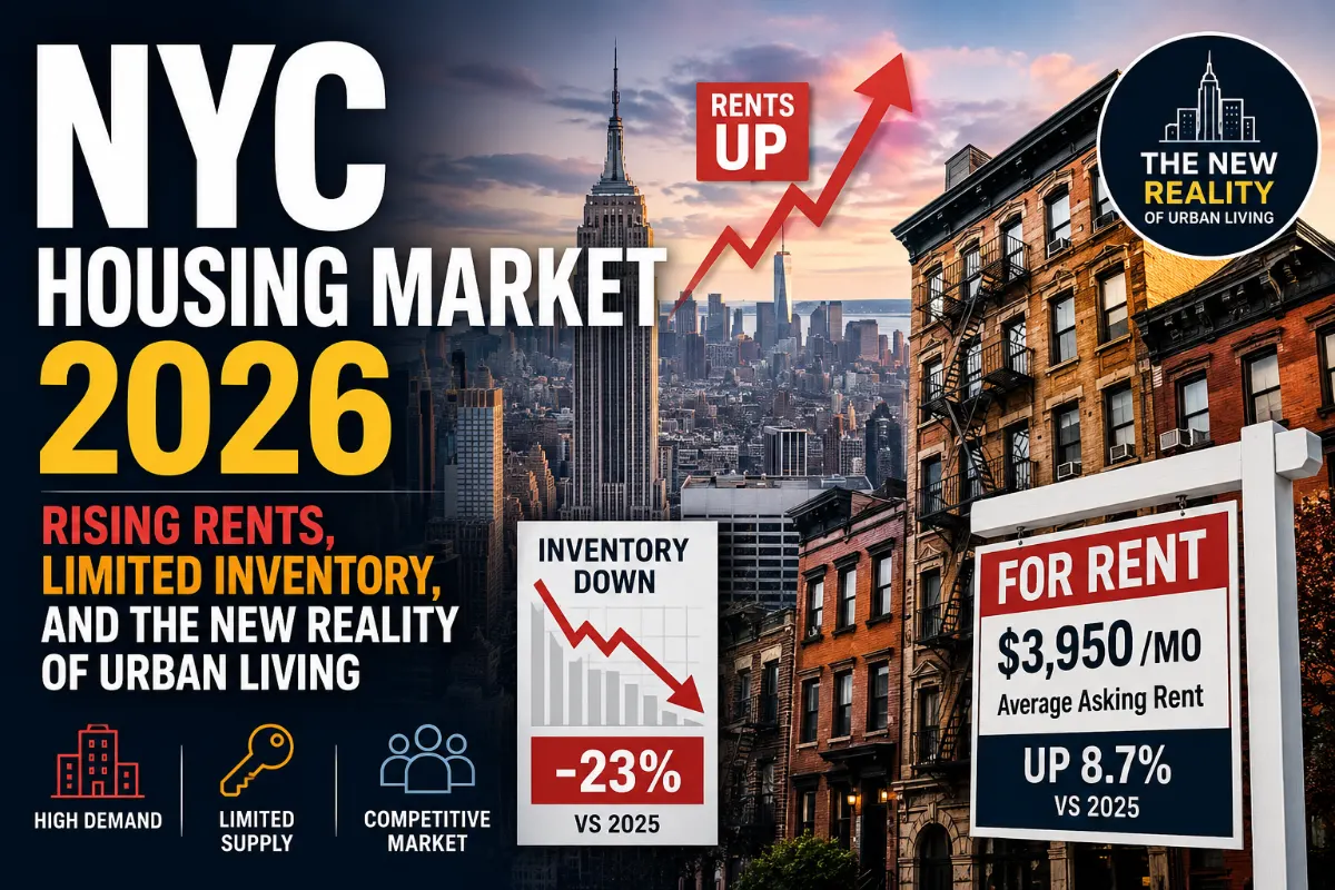 NYC Housing Market 2026: Rising Rents, Limited Inventory, and the New Reality of Urban Living