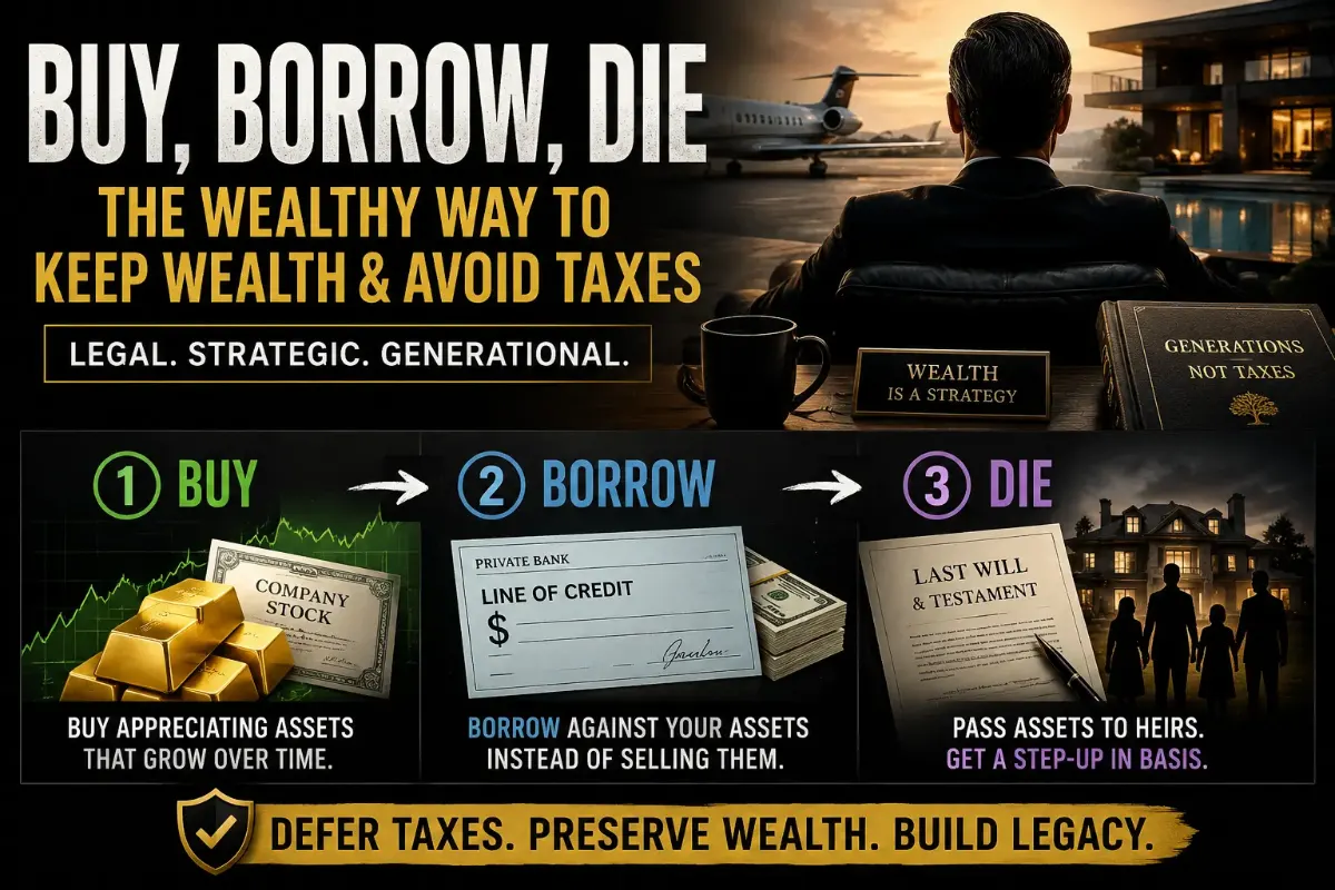 Buy, Borrow, Die: The Legal Tax Strategy Behind Billionaire Wealth