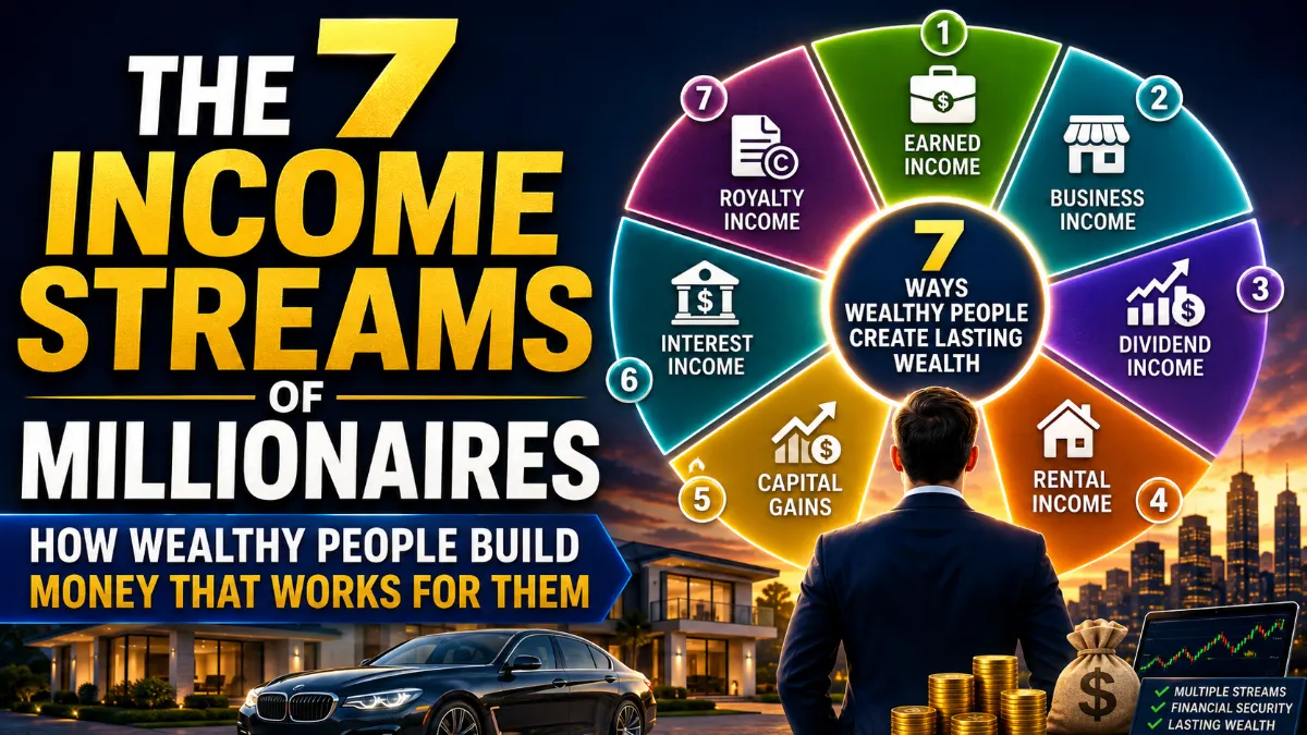 The 7 Income Streams of Millionaires: How Wealthy People Build Money That Works for Them