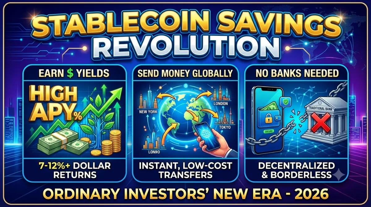 The Stablecoin Savings Revolution: How Ordinary Investors Are Earning Dollar Yields and Sending Money Globally Without Traditional Banks in 2026